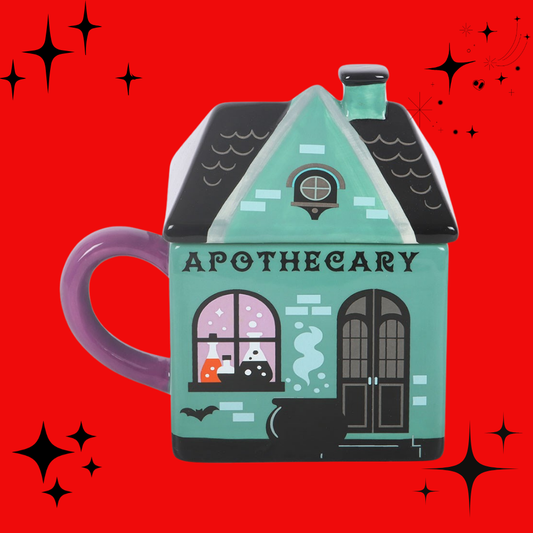 Apothecary Shop Lidded Mug