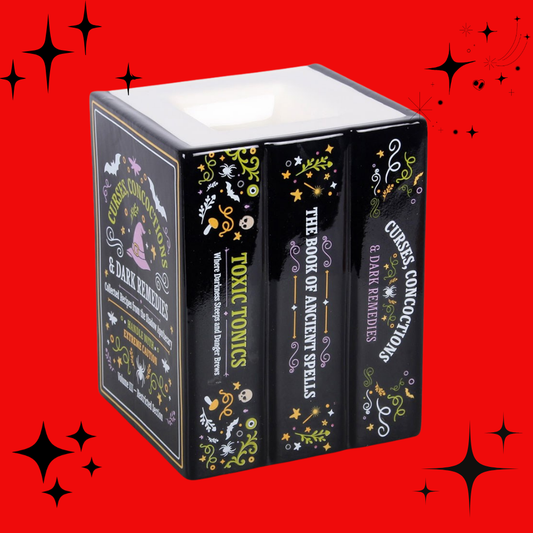 Witch's Apothecary Book Shaped Oil Burner and Wax Warmer