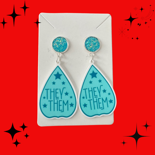 They/Them Pronoun Earrings