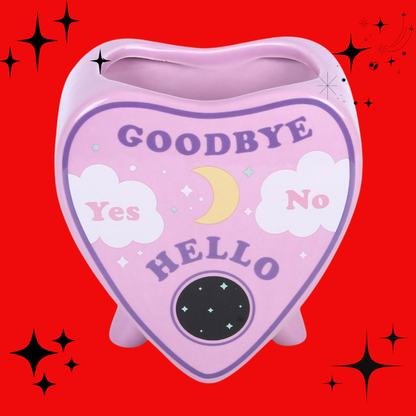 Pastel Talking Board Planchette Flower Vase