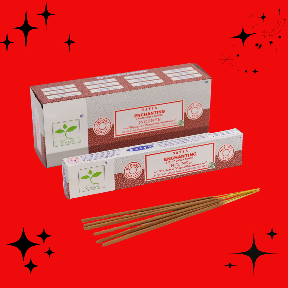 Satya Incense - Enchanting (White Sage & Amber)