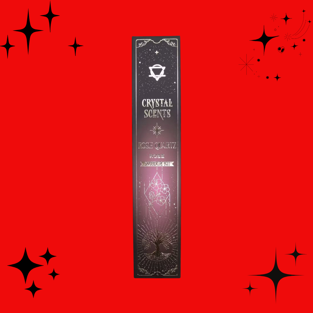 Rose Quartz Crystal Scents Smudge Incense - Rose