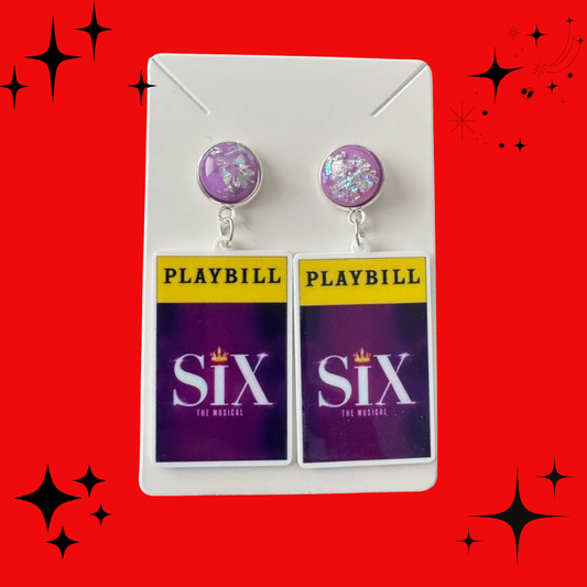 Six Playbill Earrings