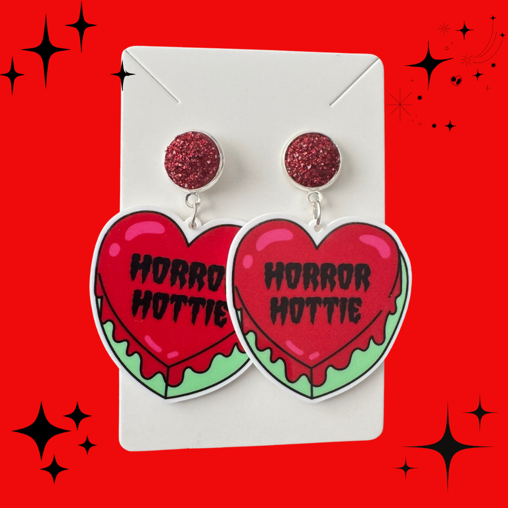 Horror Trope Hearts - Horror Hottie Earrings