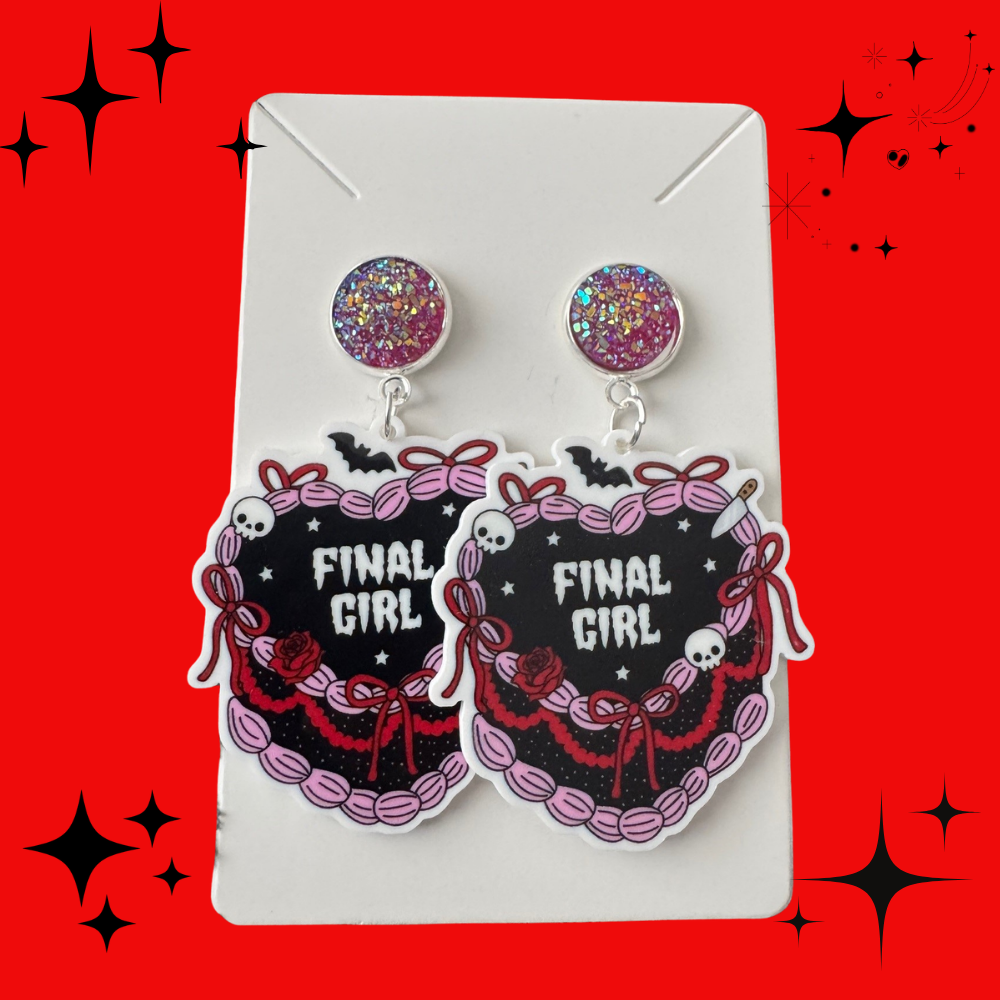 Final Girl Cake Earrings