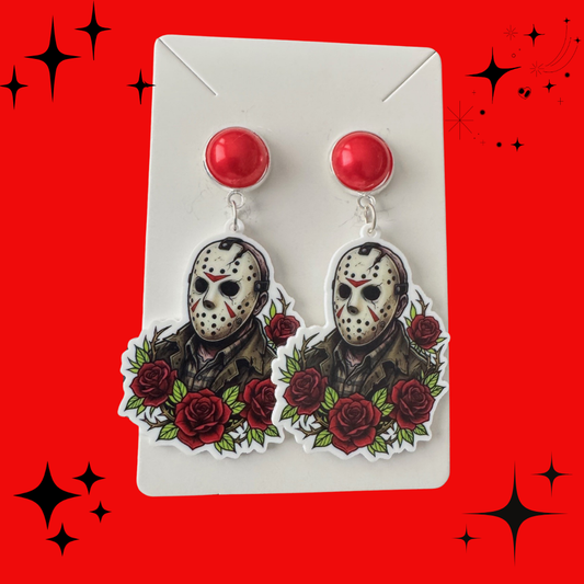 Tattoo Villain Jason Voorhoes Earrings