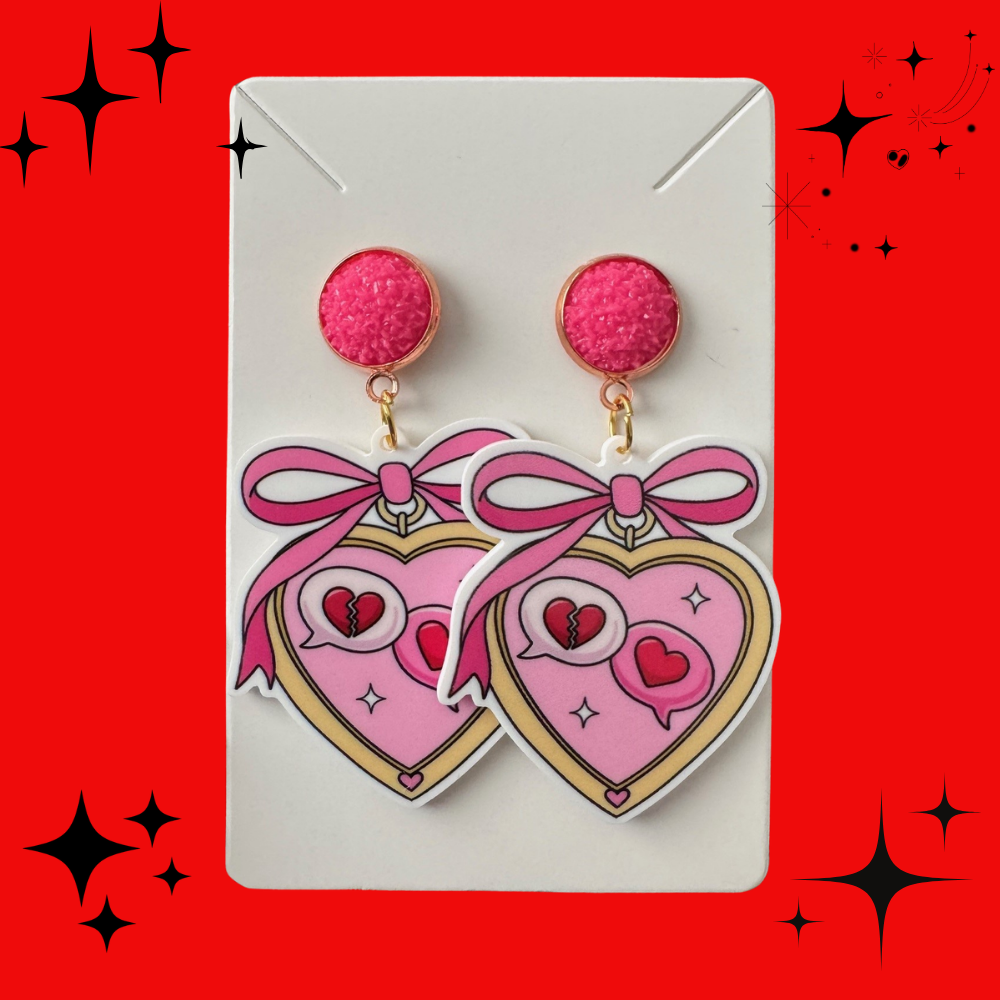 Enemies to Lovers Heart Earrings