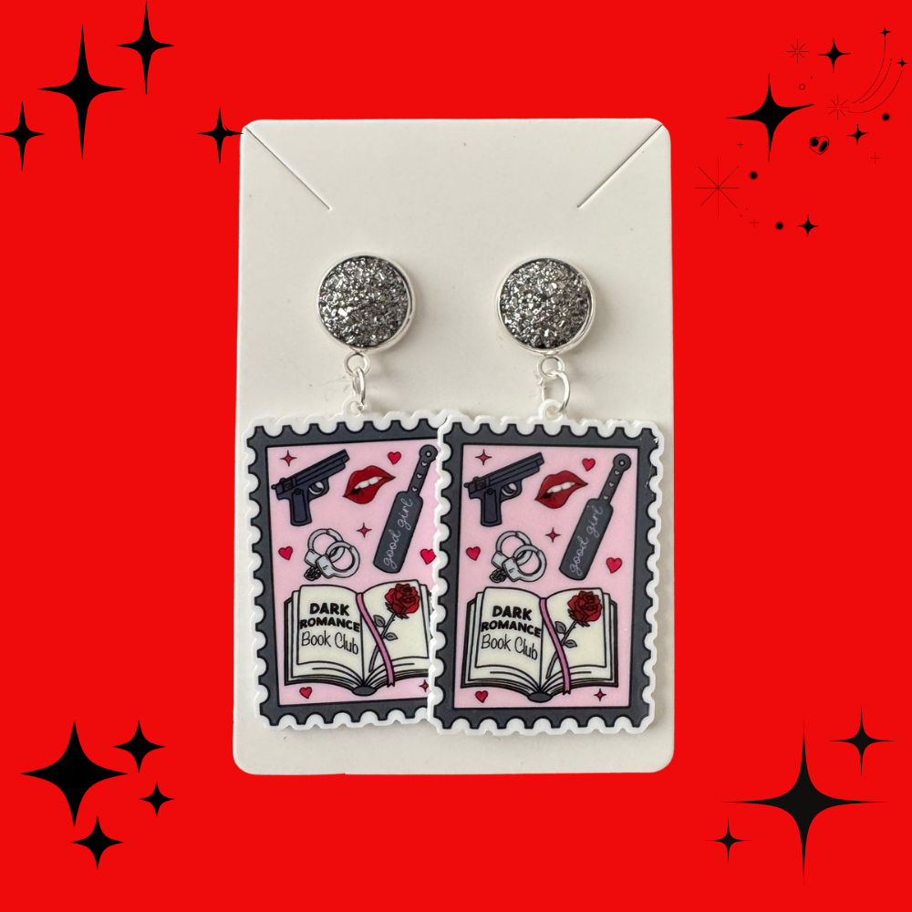 Dark Romance Stamp earrings