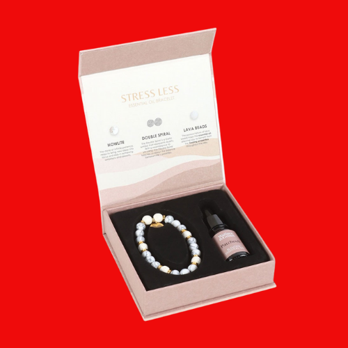 Stress Less Howlite Crystal Essential Oil Bracelet