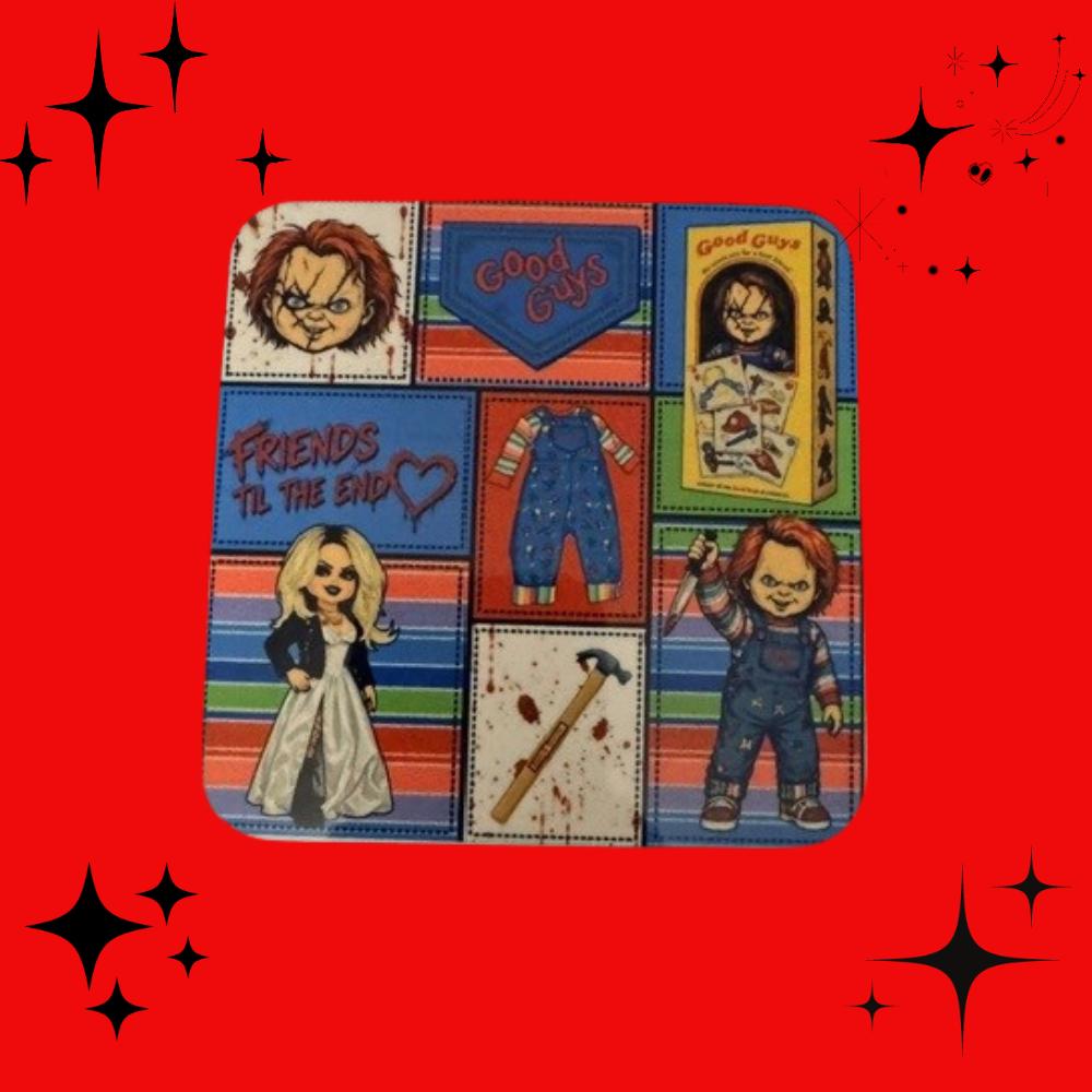 Chucky and Tiffany Coaster