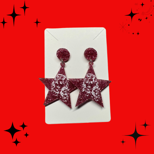 Dolly Star Acrylic Charm Earrings