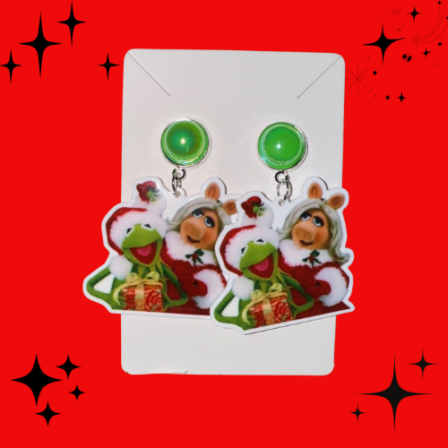 Muppets Christmas Earrings