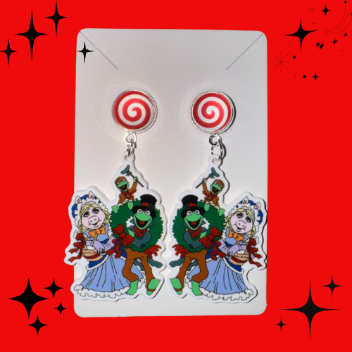 Christmas Carol Earrings