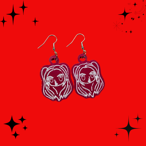 Kpop Mira Acrylic Earrings