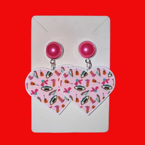 Showgirl Pink Earrings