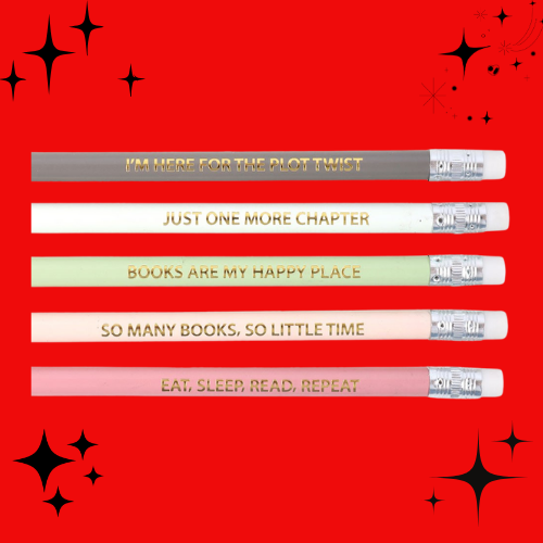 Pack of 5 Literature Inspired Pencils