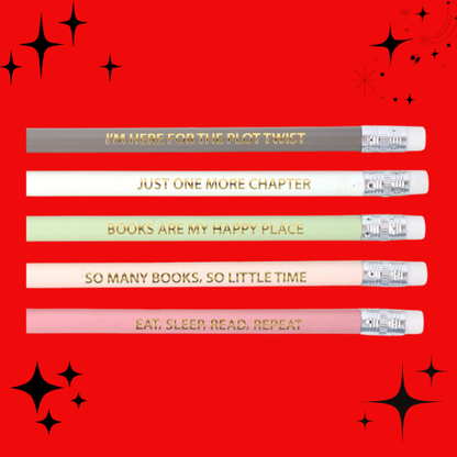 Pack of 5 Literature Inspired Pencils