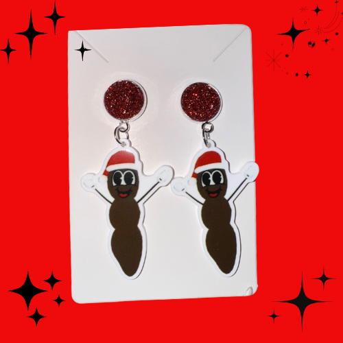 Mr Hankey the Christmas Poo Earrings
