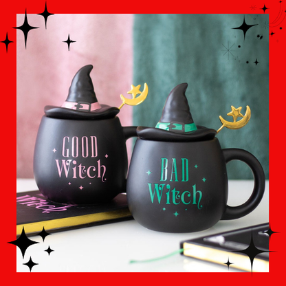 Good Witch Lidded Mug With Spoon