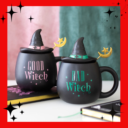 Bad Witch Lidded Mug with Spoon