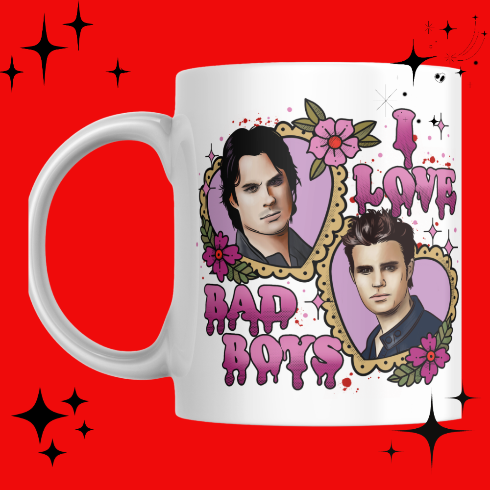Vampire Diaries I Love Bad Boys Mug