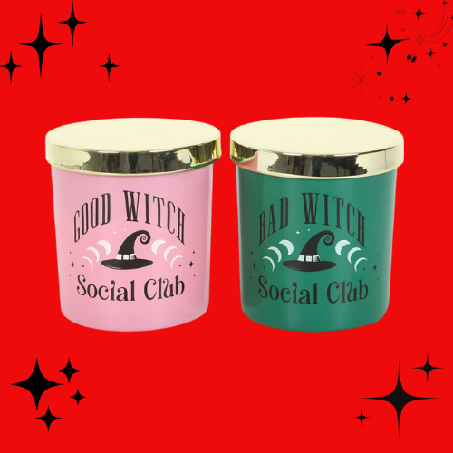Set of 2 Good Witch Bad Witch Scented Candles