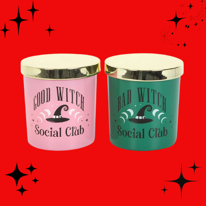 Set of 2 Good Witch Bad Witch Scented Candles