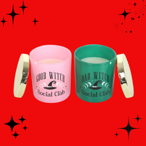 Set of 2 Good Witch Bad Witch Scented Candles