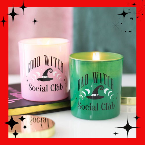 Set of 2 Good Witch Bad Witch Scented Candles