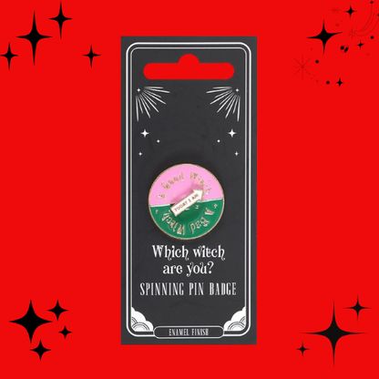Which Witch Are You? Spinning Pin Badge
