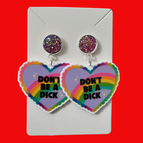 Don't Be a D*ck Earrings