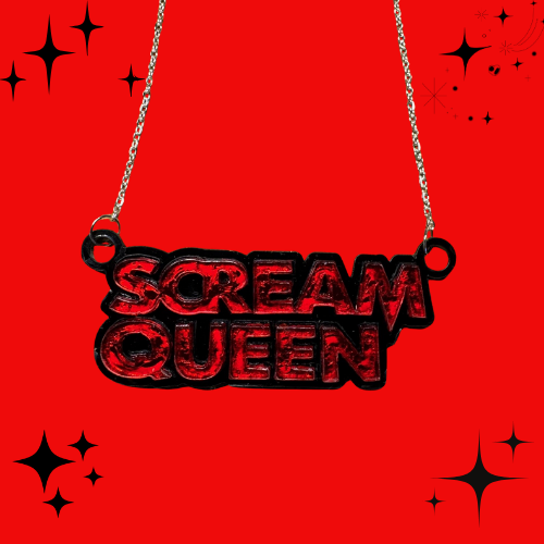 Scream Queen Layered Acrylic Necklace