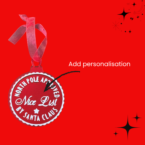 Nice List Ornament (Free Personalisation)