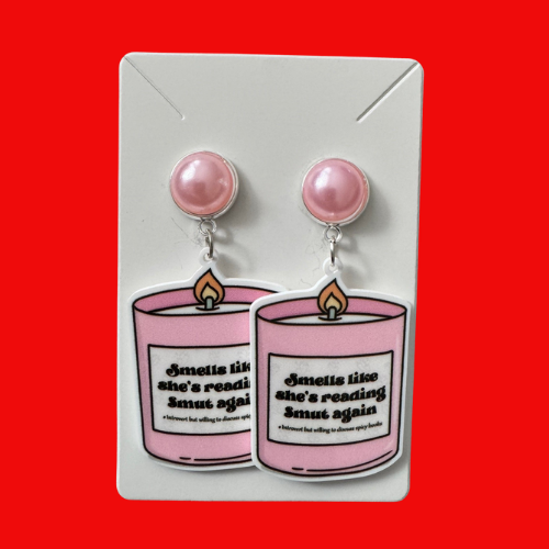 Book Trope Candles - Smut Earrings