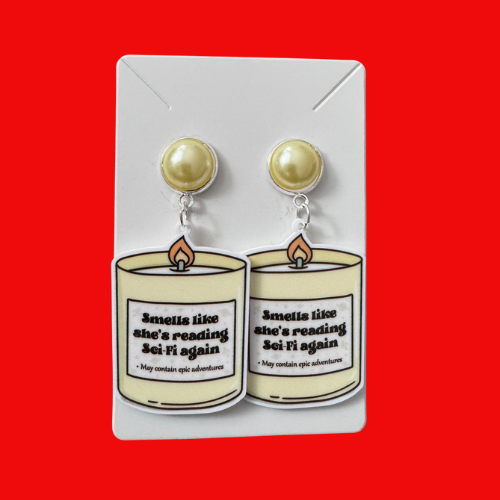 Book Trope Candles - Sci-Fi Earrings