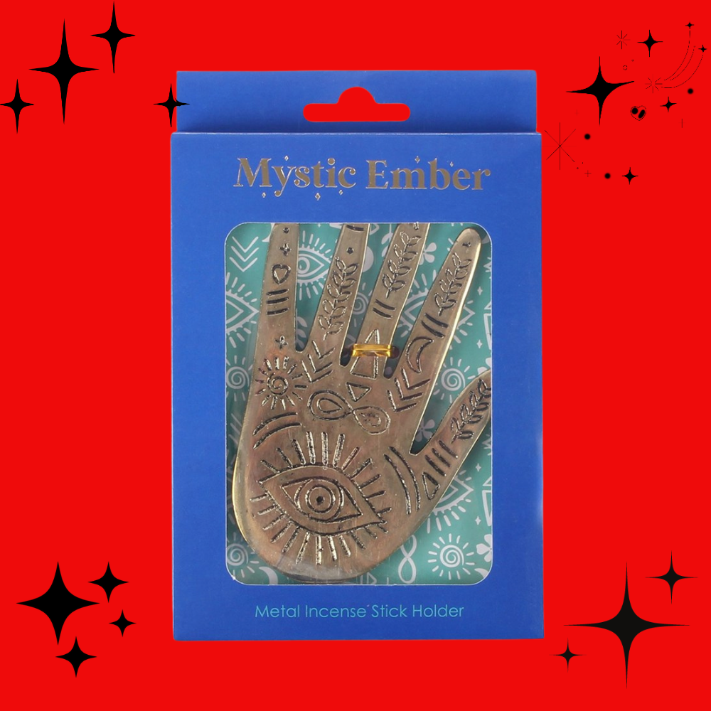 Mystic Hand Metal Incense Stick Holder