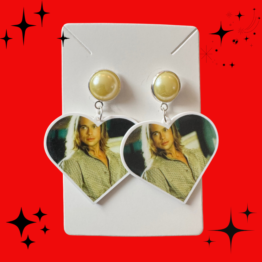 Young Brad Pitt Earrings