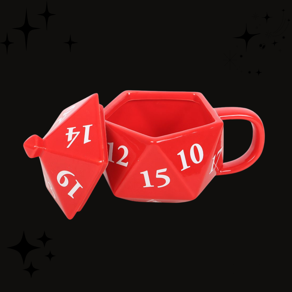 D20 Gaming Dice Shaped Mug