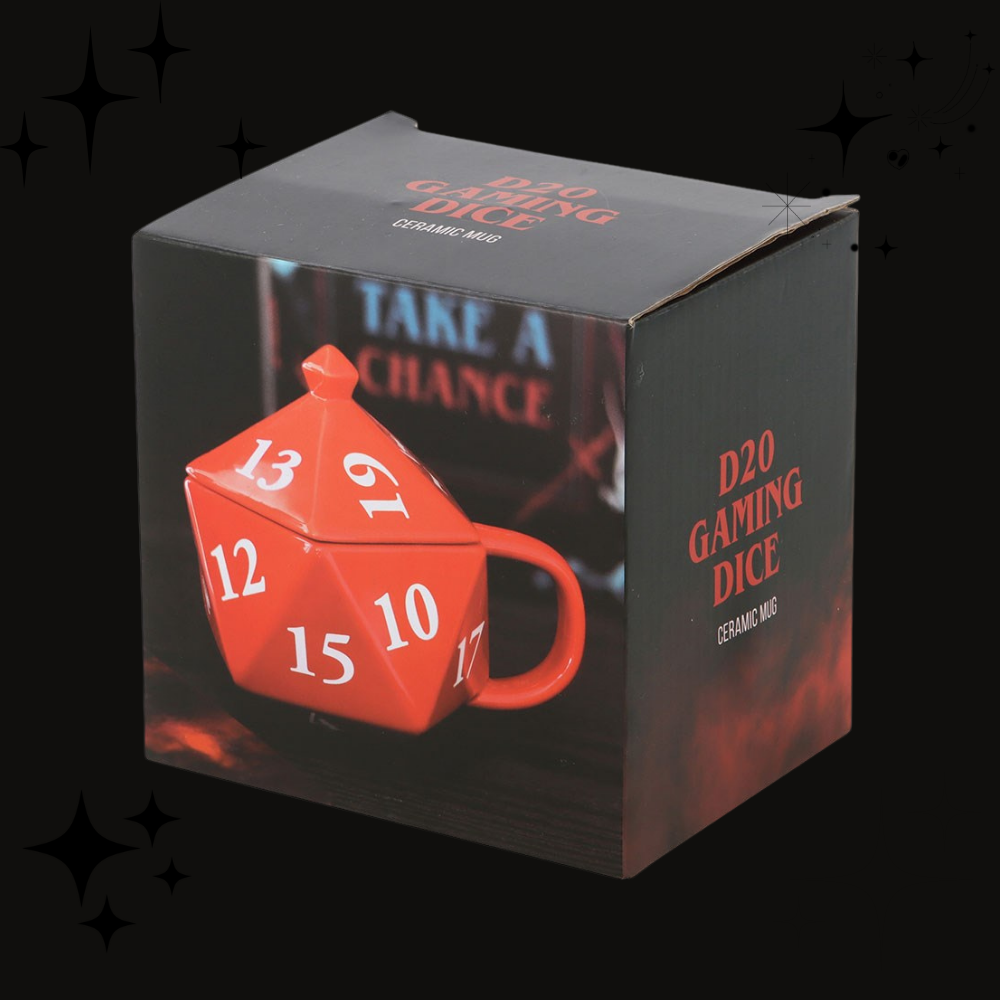 D20 Gaming Dice Shaped Mug