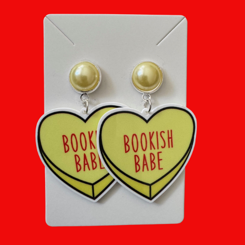 Book Trope Hearts - Bookish Babe Earrings