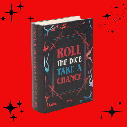 Roll the Dice, Take a Chance Book Shaped Storage Box