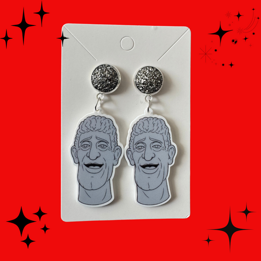 Art Attack Head Earrings