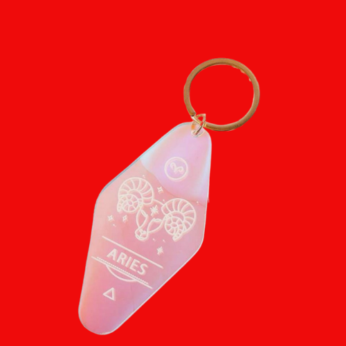 Zodiac Signs Acrylic Keyring - Changing Colour