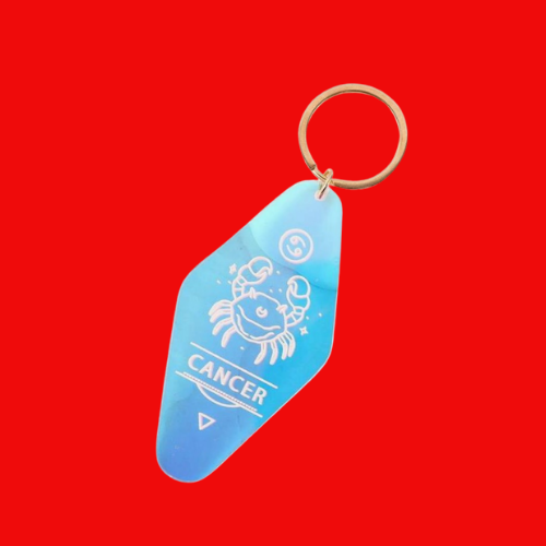 Zodiac Signs Acrylic Keyring - Changing Colour