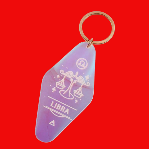 Zodiac Signs Acrylic Keyring - Changing Colour