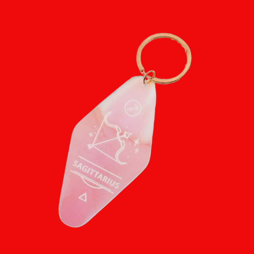 Zodiac Signs Acrylic Keyring - Changing Colour