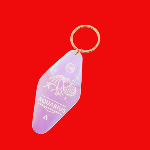 Zodiac Signs Acrylic Keyring - Changing Colour