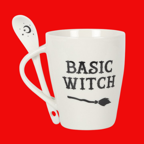 Basic Witch Mug and Spoon Set