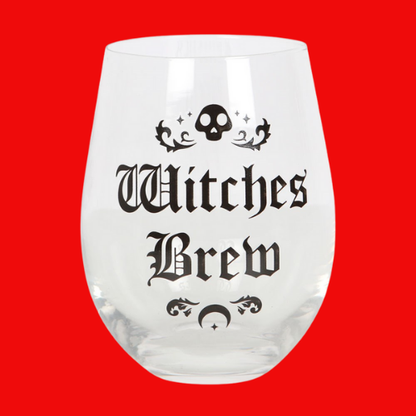Witches Brew Stemless Wine Glass