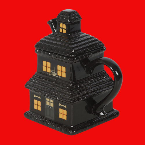 Black Haunted House Mug
